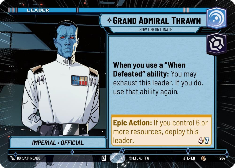 Image for Grand Admiral Thrawn - ...How Unfortunate (Hyperspace) - Star Wars: Unlimited