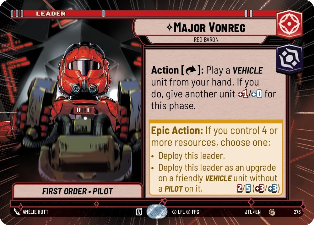 Image for Major Vonreg - Red Baron (Hyperspace) - Star Wars: Unlimited
