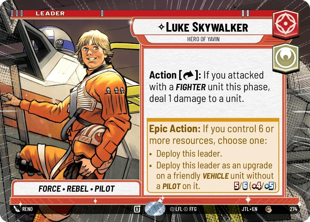 Image for Luke Skywalker - Hero of Yavin (Hyperspace) - Star Wars: Unlimited