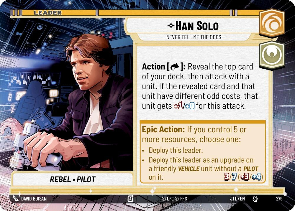 Image for Han Solo - Never Tell Me the Odds (Hyperspace) - Star Wars: Unlimited