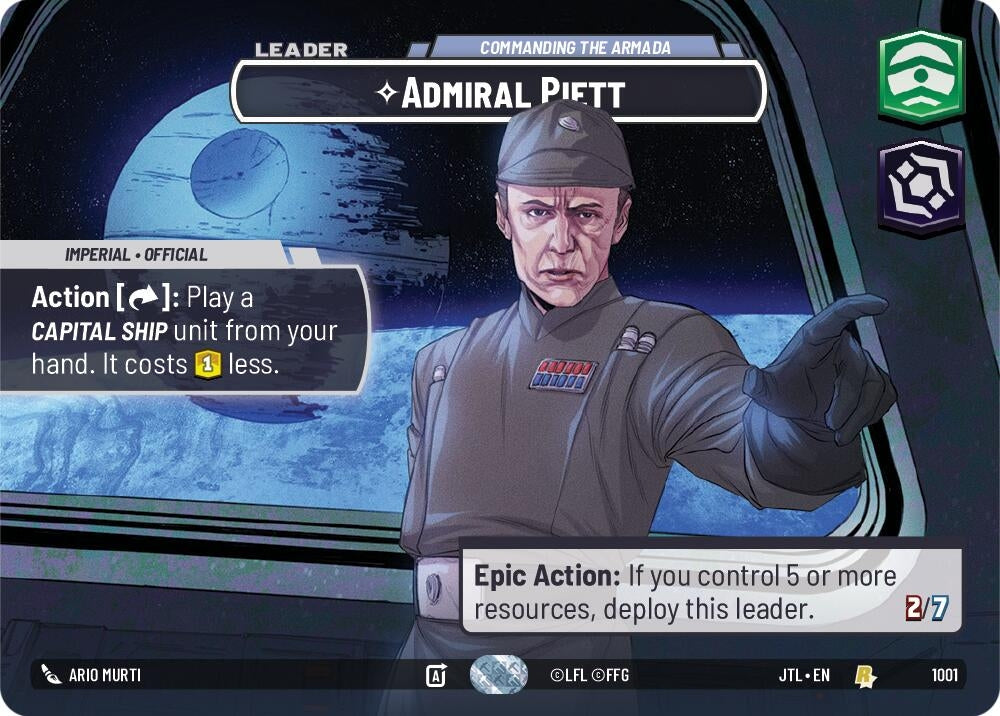 Image for Admiral Piett - Commanding the Armada (Showcase) - Star Wars: Unlimited