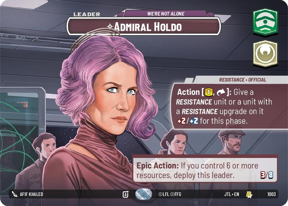 Image for Admiral Holdo - We're Not Alone (Showcase) - Star Wars: Unlimited