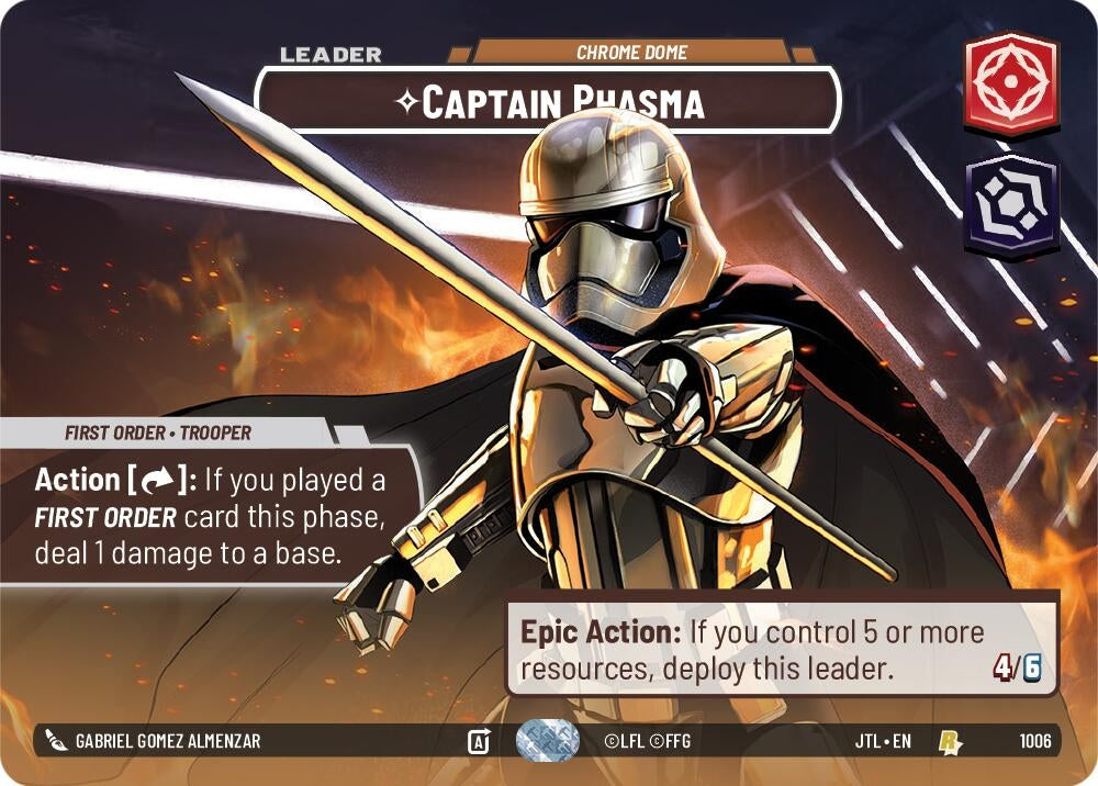 Image for Captain Phasma - Chrome Dome (Showcase) - Star Wars: Unlimited