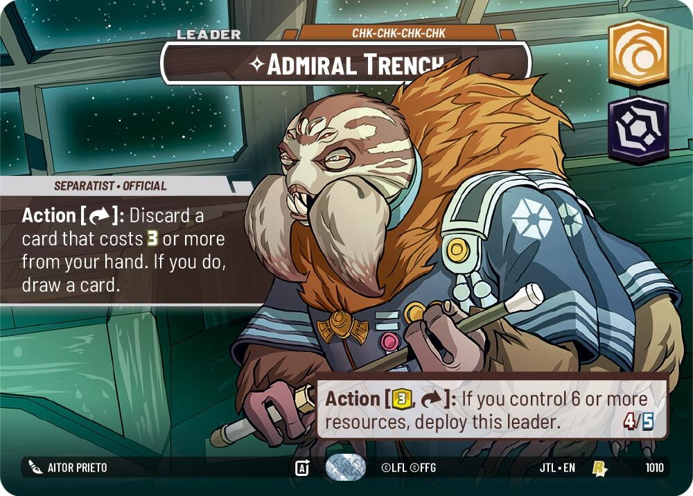 Image for Admiral Trench - Chk-chk-chk-chk (Showcase) - Star Wars: Unlimited