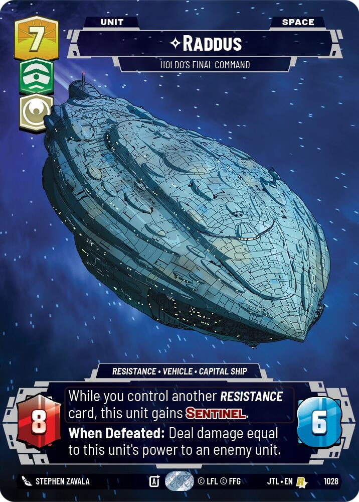 Image for Raddus - Holdo's Final Command (Prestige) - Star Wars: Unlimited