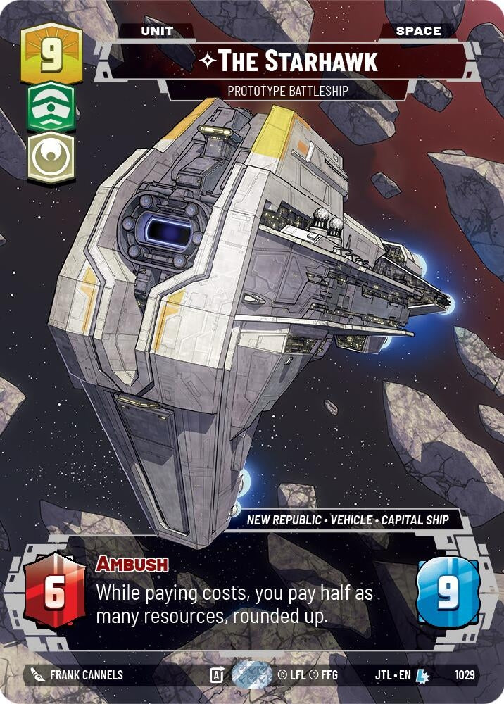 Image for The Starhawk - Prototype Battleship (Prestige) - Star Wars: Unlimited