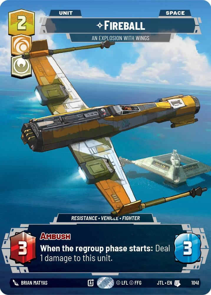 Image for Fireball - An Explosion With Wings (Prestige) - Star Wars: Unlimited