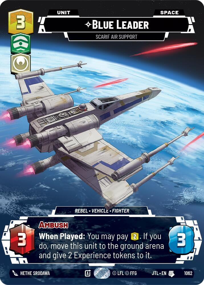 Image for Blue Leader - Scarif Air Support (Prestige Foil) - Star Wars: Unlimited