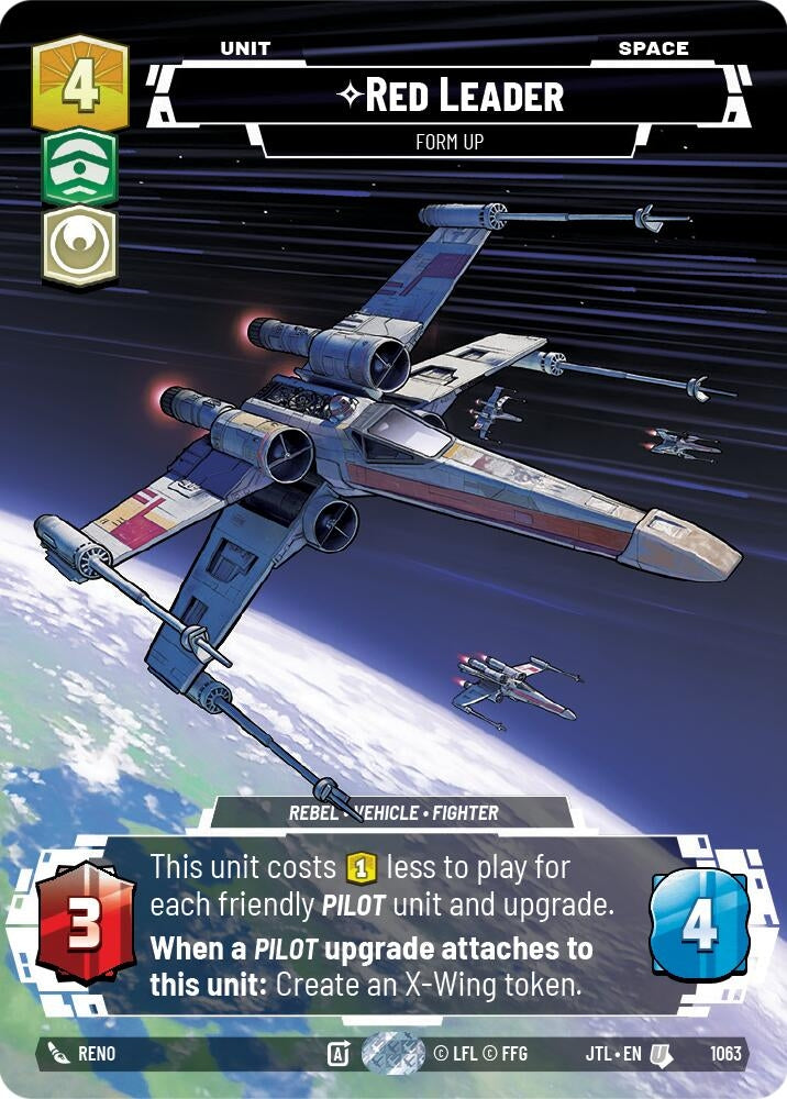 Image for Red Leader - Form Up (Prestige Foil) - Star Wars: Unlimited