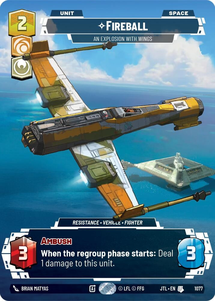 Image for Fireball - An Explosion With Wings (Prestige Foil) - Star Wars: Unlimited