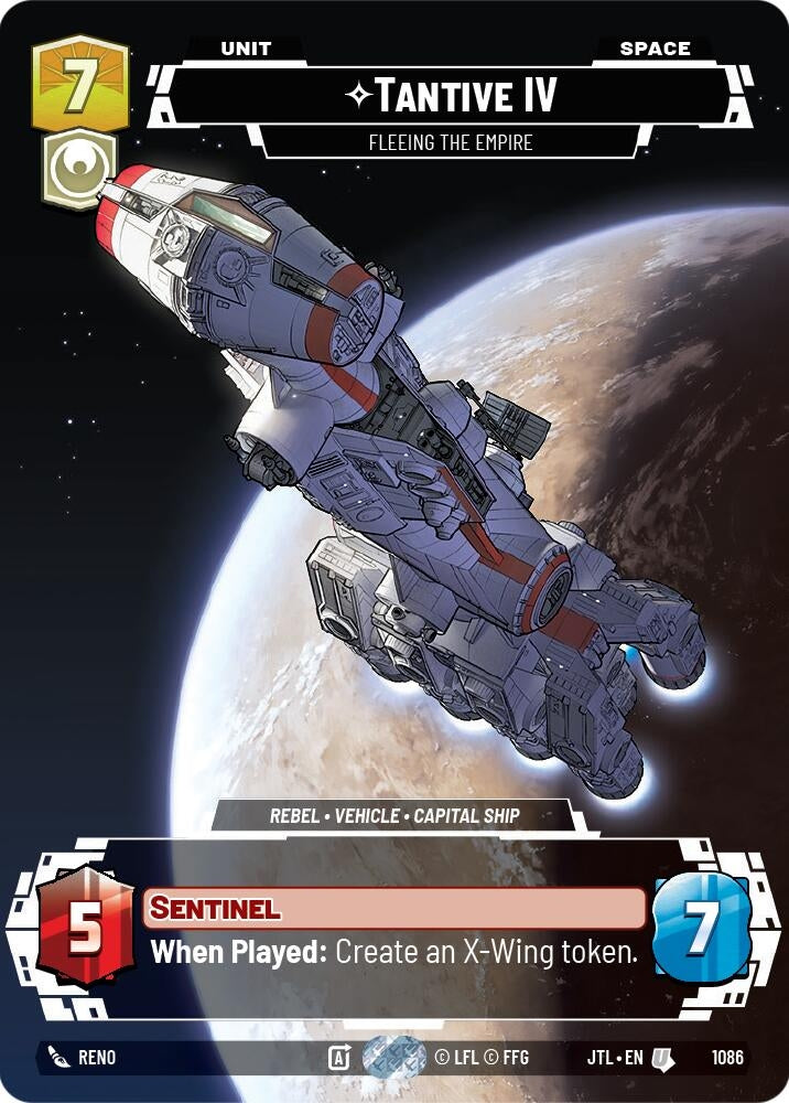 Image for Tantive IV - Fleeing the Empire (Prestige Foil) - Star Wars: Unlimited