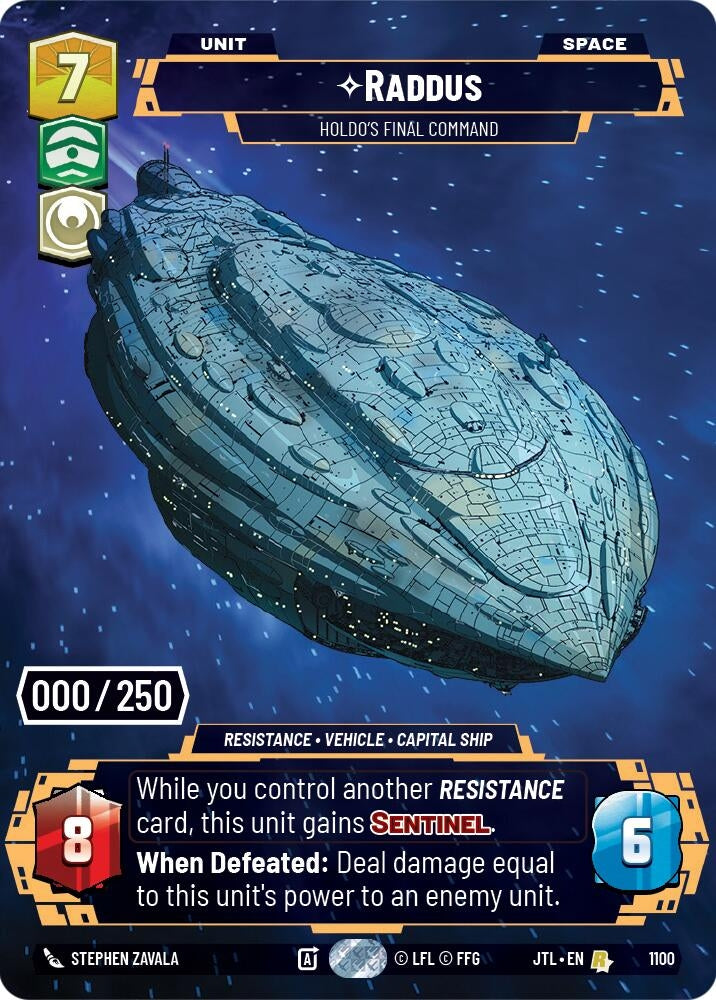 Image for Raddus - Holdo's Final Command (Serialized) - Star Wars: Unlimited