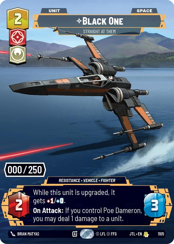 Image for Black One - Straight At Them (Serialized) - Star Wars: Unlimited