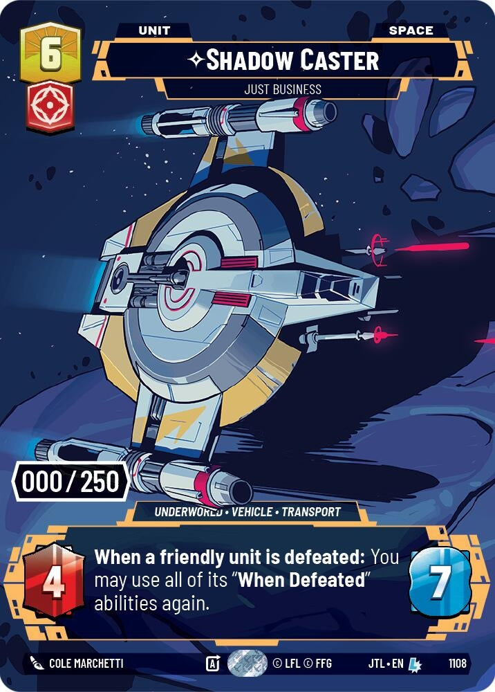 Image for Shadow Caster - Just Business (Serialized) - Star Wars: Unlimited