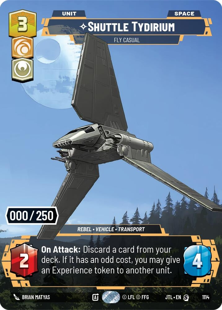 Image for Shuttle Tydirium - Fly Casual (Serialized) - Star Wars: Unlimited