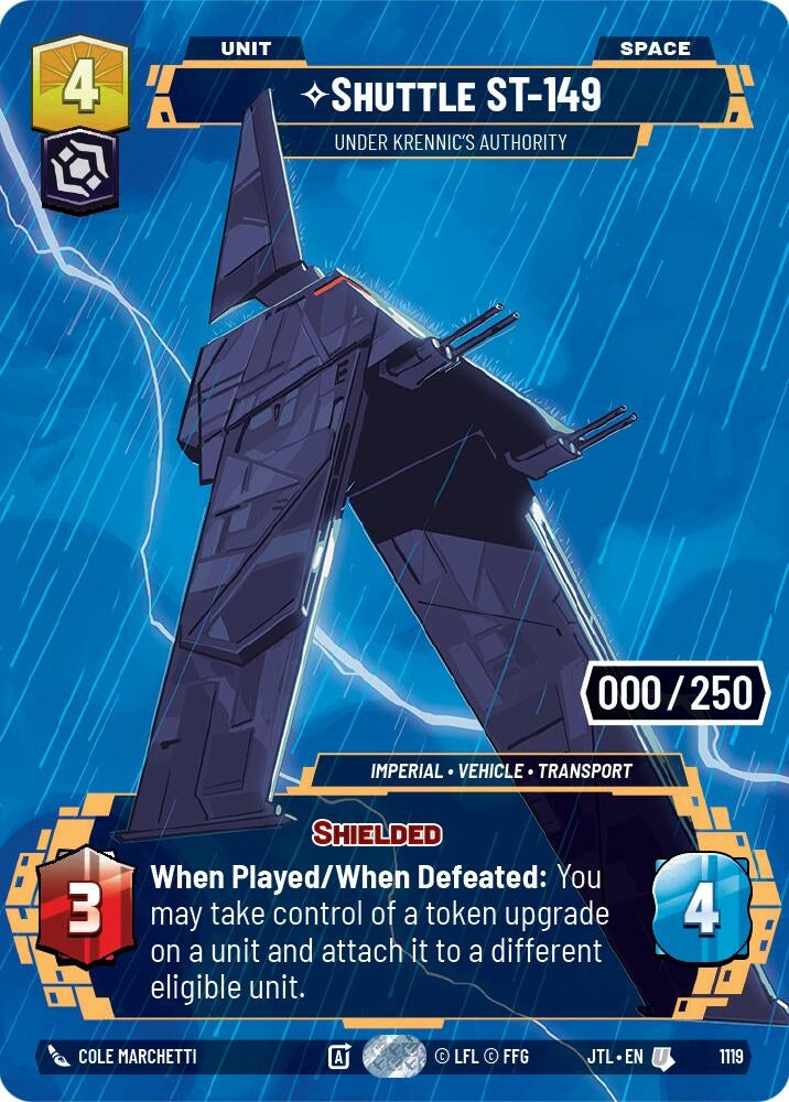 Image for Shuttle ST-149 - Under Krennic's Authority (Serialized) - Star Wars: Unlimited