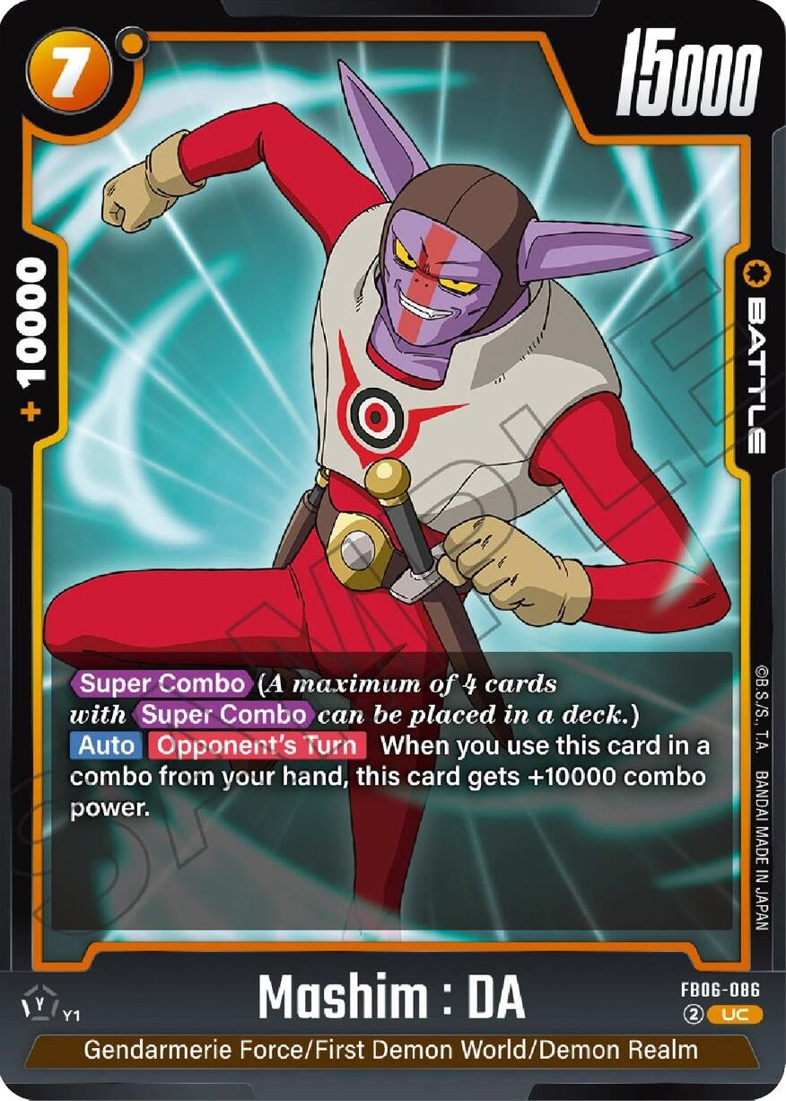 Image for Mashim : DA - Dragon Ball Super: Fusion World