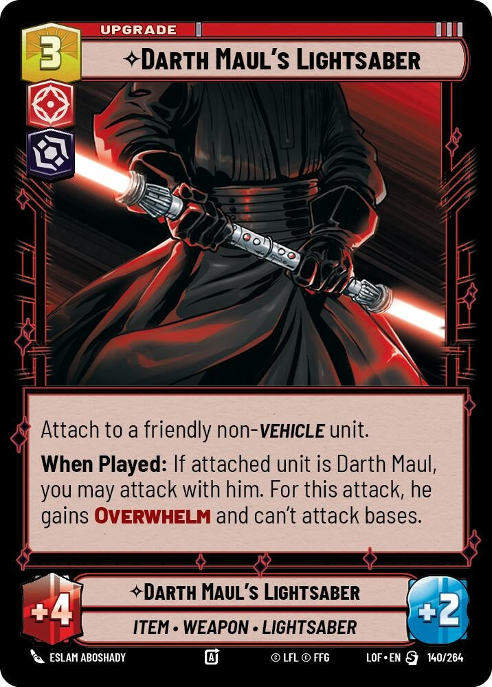 Image for Darth Maul's Lightsaber - Star Wars: Unlimited