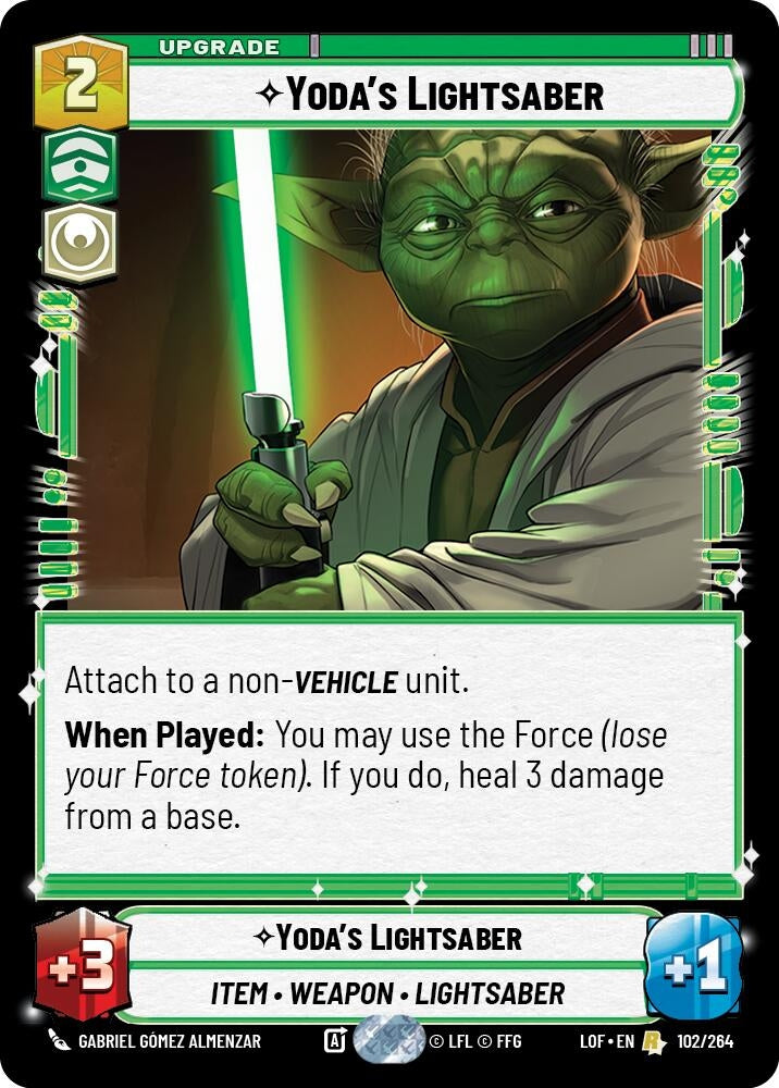 Image for Yoda's Lightsaber - Star Wars: Unlimited