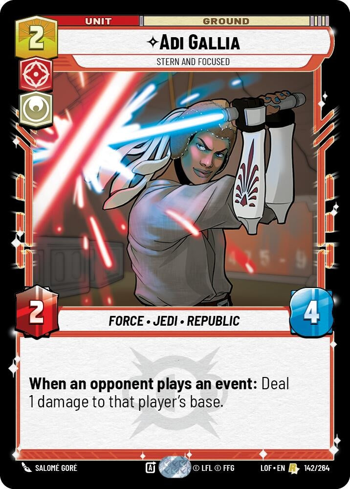 Image for Adi Gallia - Stern and Focused - Star Wars: Unlimited
