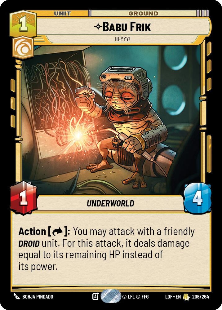 Image for Babu Frik - Heyyy! - Star Wars: Unlimited
