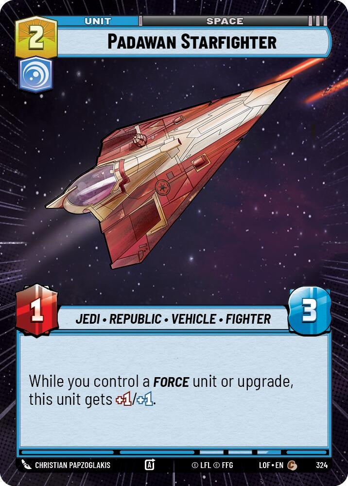 Image for Padawan Starfighter (Hyperspace) - Star Wars: Unlimited