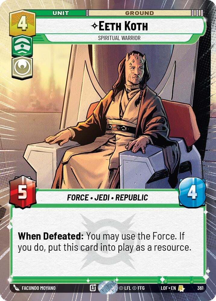 Image for Eeth Koth - Spiritual Warrior (Hyperspace) - Star Wars: Unlimited