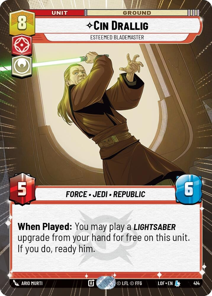 Image for Cin Drallig - Esteemed Blademaster (Hyperspace) - Star Wars: Unlimited