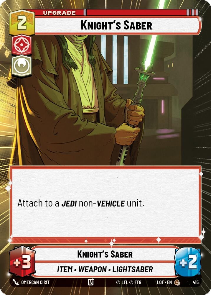 Image for Knight's Saber (Hyperspace) - Star Wars: Unlimited