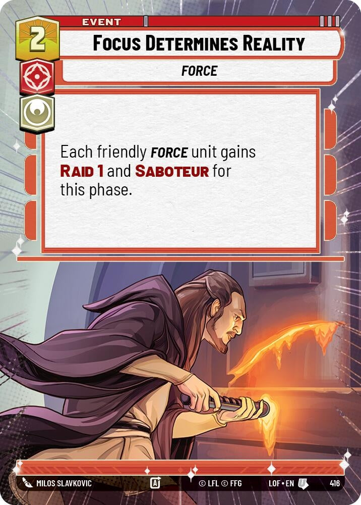 Image for Focus Determines Reality (Hyperspace) - Star Wars: Unlimited