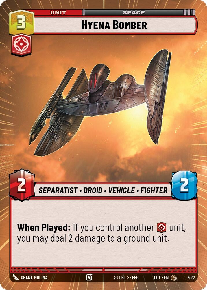 Image for Hyena Bomber (Hyperspace) - Star Wars: Unlimited