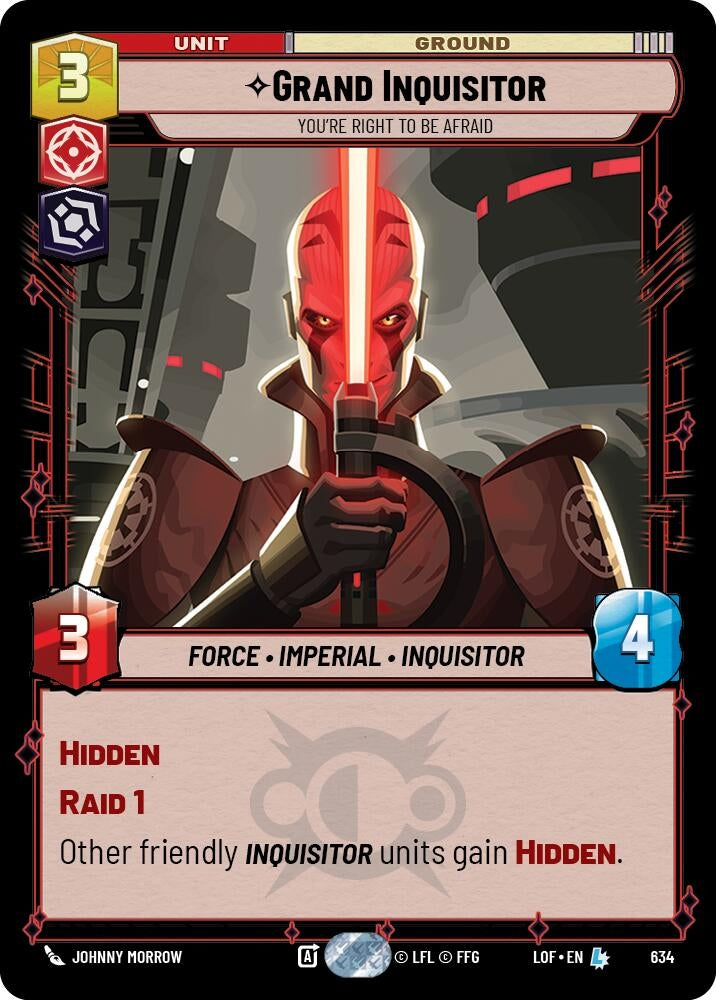 Image for Grand Inquisitor - You're Right to Be Afraid (Foil) - Star Wars: Unlimited