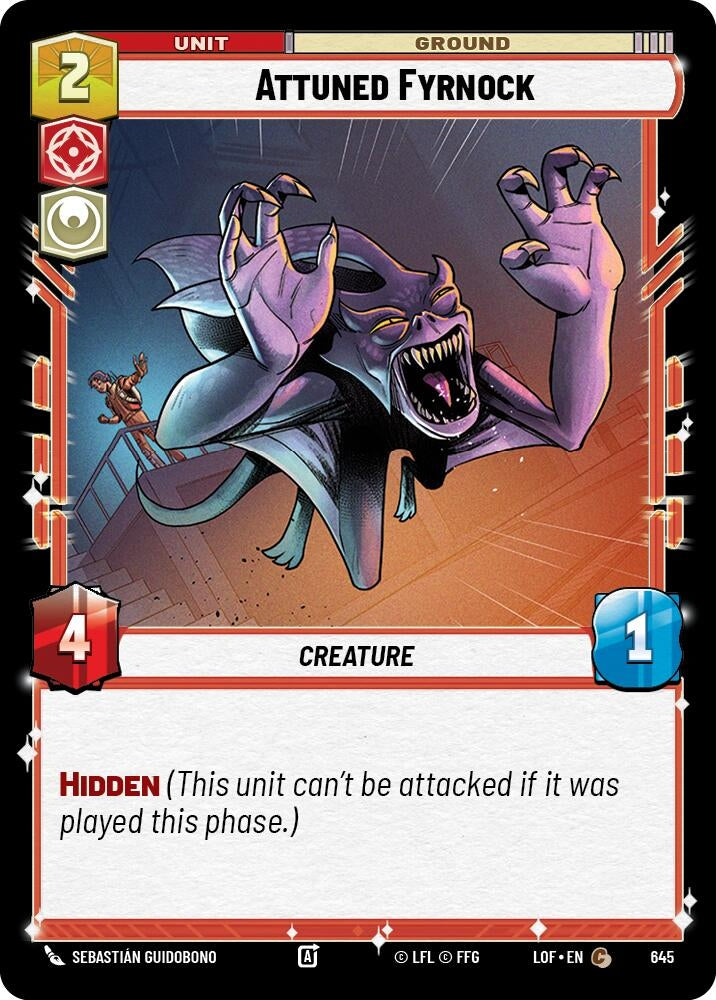 Image for Attuned Fyrnock (Foil) - Star Wars: Unlimited
