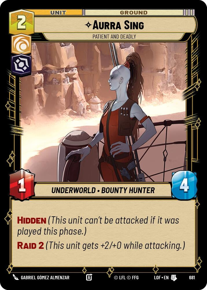 Image for Aurra Sing - Patient and Deadly (Foil) - Star Wars: Unlimited