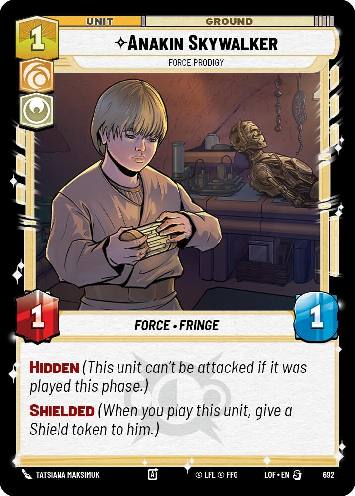 Image for Anakin Skywalker - Force Prodigy (Foil) - Star Wars: Unlimited