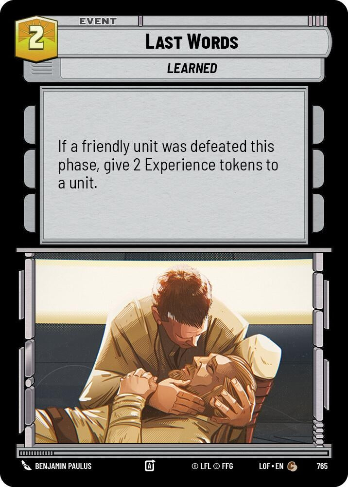 Image for Last Words (Foil) - Star Wars: Unlimited