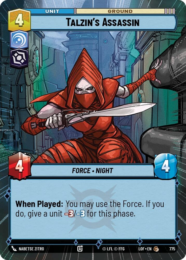 Image for Talzin's Assassin (Hyperspace Foil) - Star Wars: Unlimited