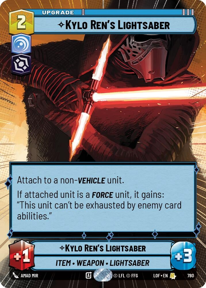 Image for Kylo Ren's Lightsaber (Hyperspace Foil) - Star Wars: Unlimited