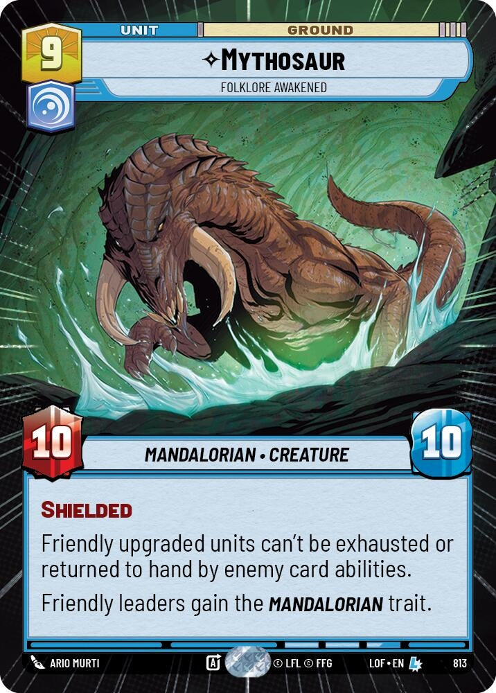 Image for Mythosaur - Folklore Awakened (Hyperspace Foil) - Star Wars: Unlimited