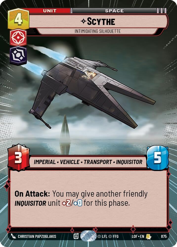 Image for Scythe - Intimidating Silhouette (Hyperspace Foil) - Star Wars: Unlimited