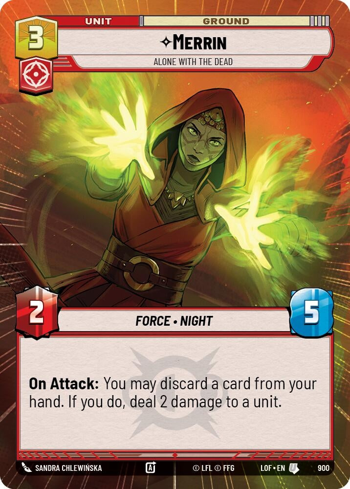 Image for Merrin - Alone with the Dead (Hyperspace Foil) - Star Wars: Unlimited