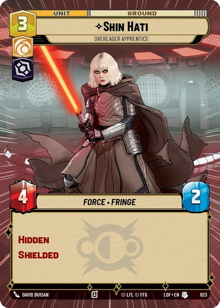 Image for Shin Hati - Overeager Apprentice (Hyperspace Foil) - Star Wars: Unlimited