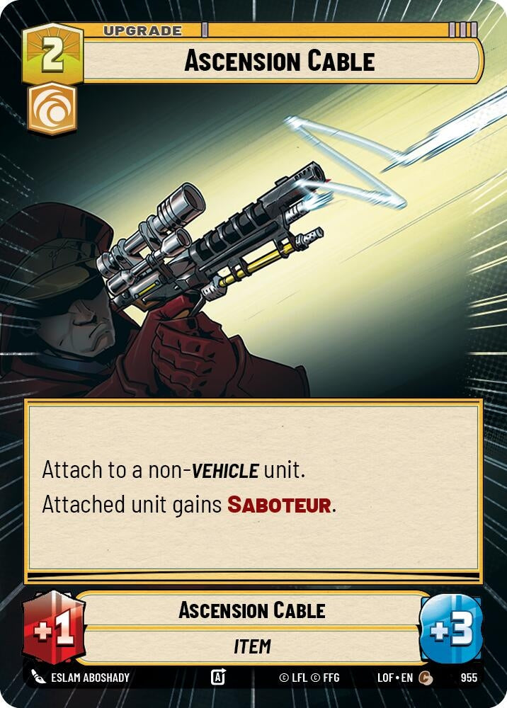 Image for Ascension Cable (Hyperspace Foil) - Star Wars: Unlimited