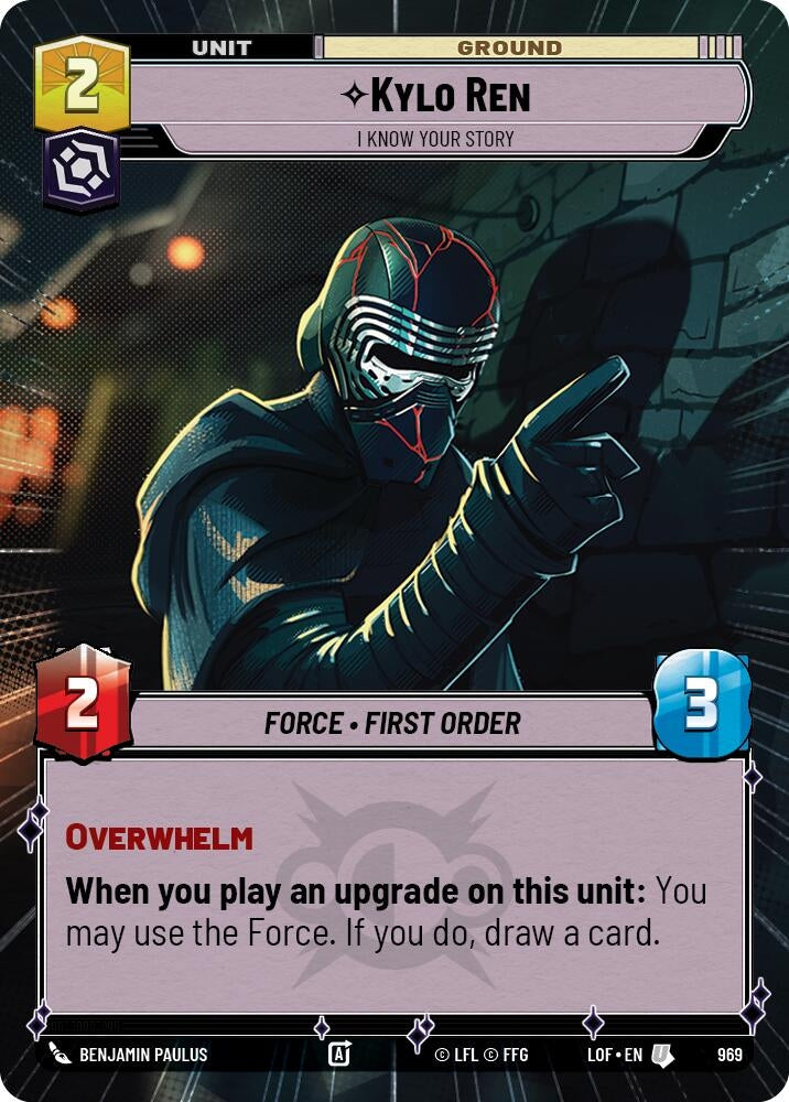 Image for Kylo Ren - I Know Your Story (Hyperspace Foil) - Star Wars: Unlimited