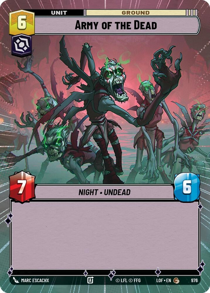 Image for Army of the Dead (Hyperspace Foil) - Star Wars: Unlimited