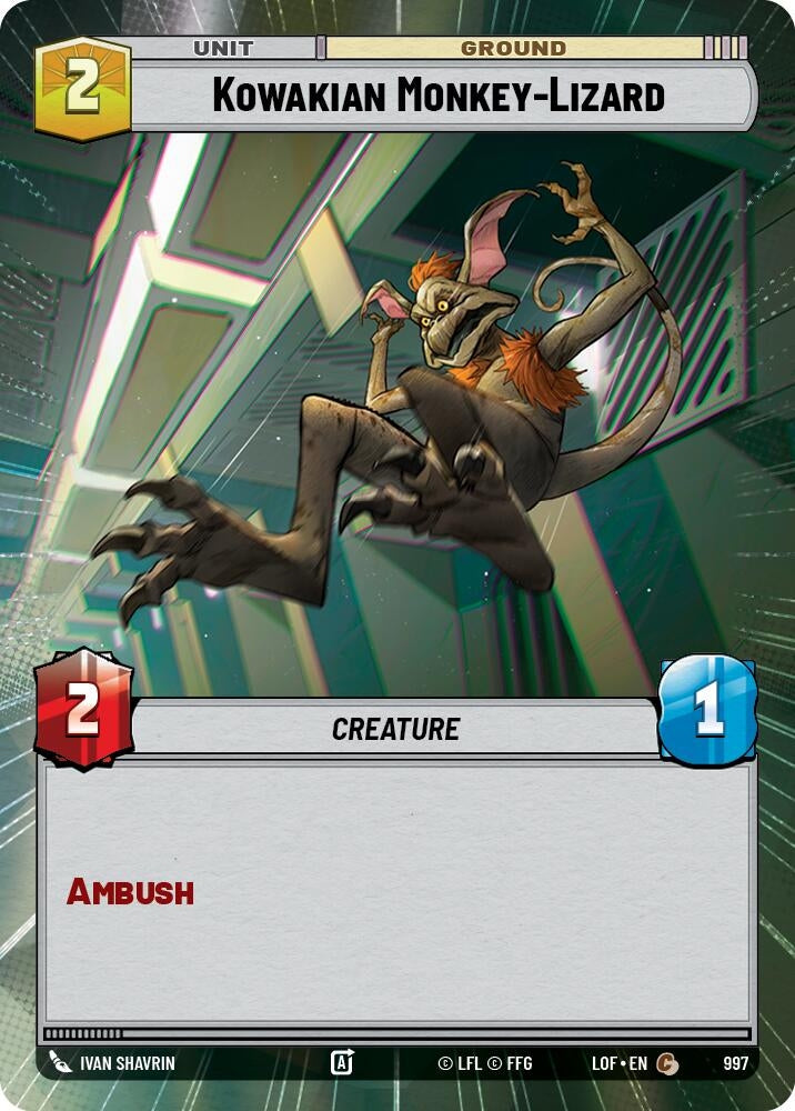 Image for Kowakian Monkey-Lizard (Hyperspace Foil) - Star Wars: Unlimited