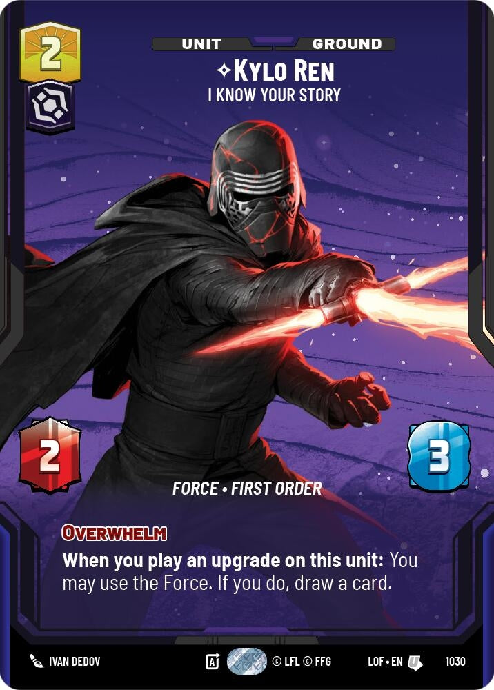 Image for Kylo Ren - I Know Your Story (Prestige) - Star Wars: Unlimited