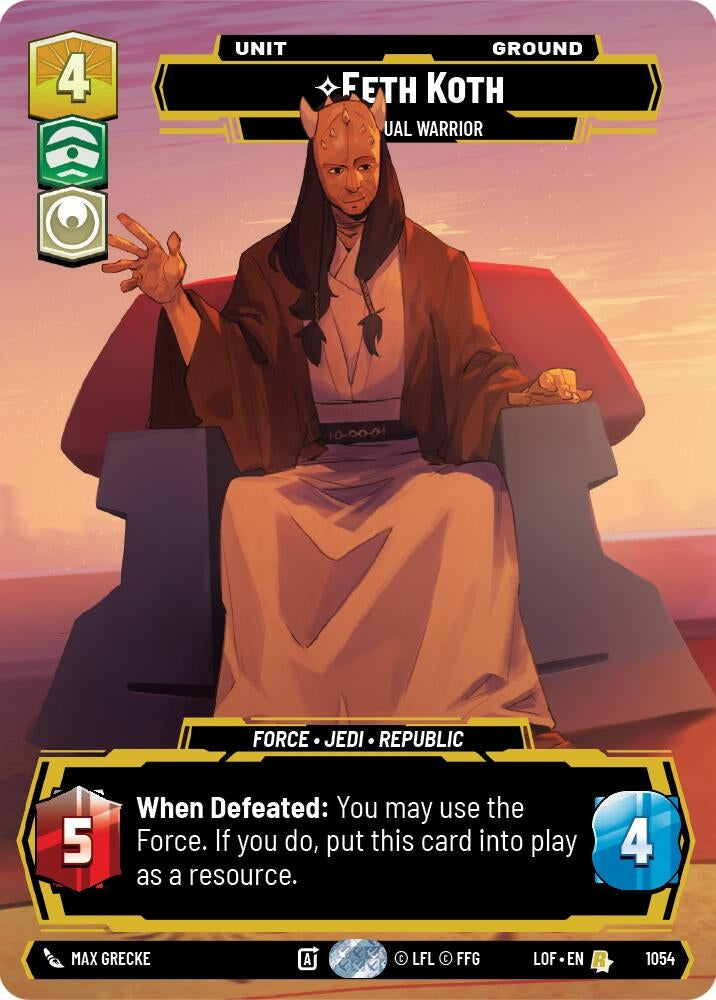 Image for Eeth Koth - Spiritual Warrior (Prestige) - Star Wars: Unlimited