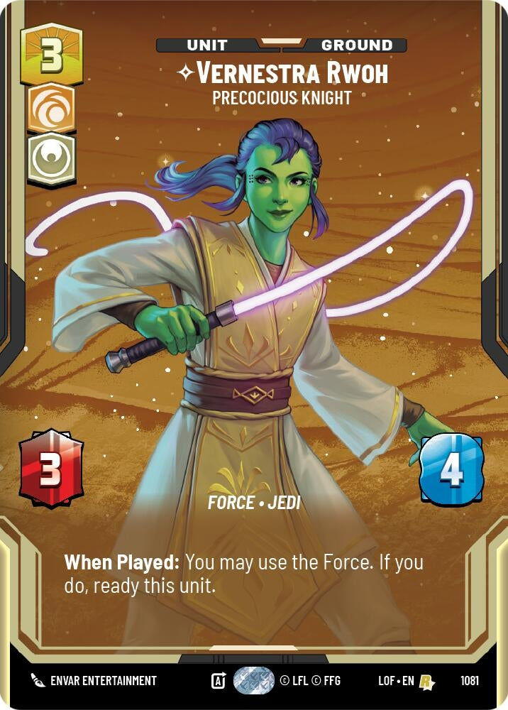 Image for Vernestra Rwoh - Precocious Knight (Prestige Foil) - Star Wars: Unlimited