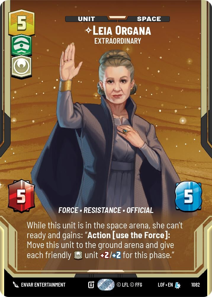Image for Leia Organa - Extraordinary (Prestige Foil) - Star Wars: Unlimited